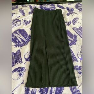 SHEIN Black Vented Back Rib Knit Skirt